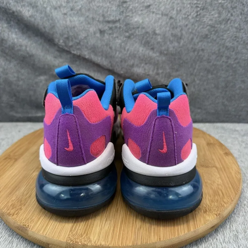 Nike Air Max 270 React Shoes Boys Size 7Y Pink Black Running Sneakers BQ0101-001